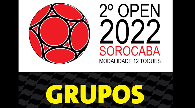 Sorteado os grupos do 2º Open de Sorocaba