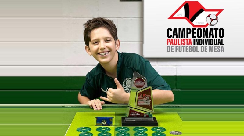 Pedrinho atleta da S.E. Palmeiras é campeão Paulista 2023